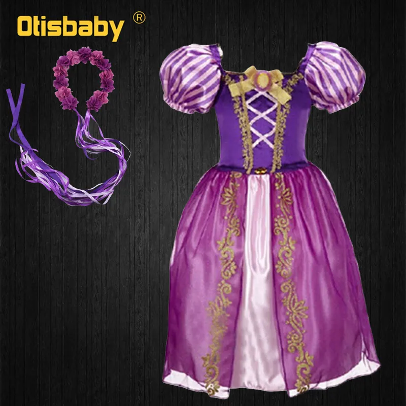 white christmas dresses Disguise Girls' Rapunzel Classic Costume, Purple, S