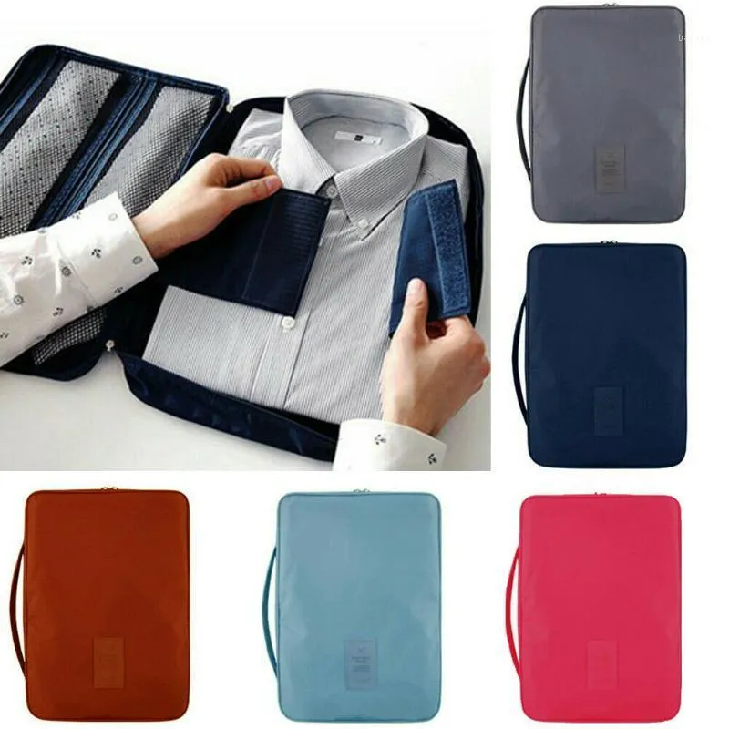 Storage Bags Fashion Travel Garment Shirts Tie Anti Wrinkle Folder Bag Business Packing Organizers Out For Trip
