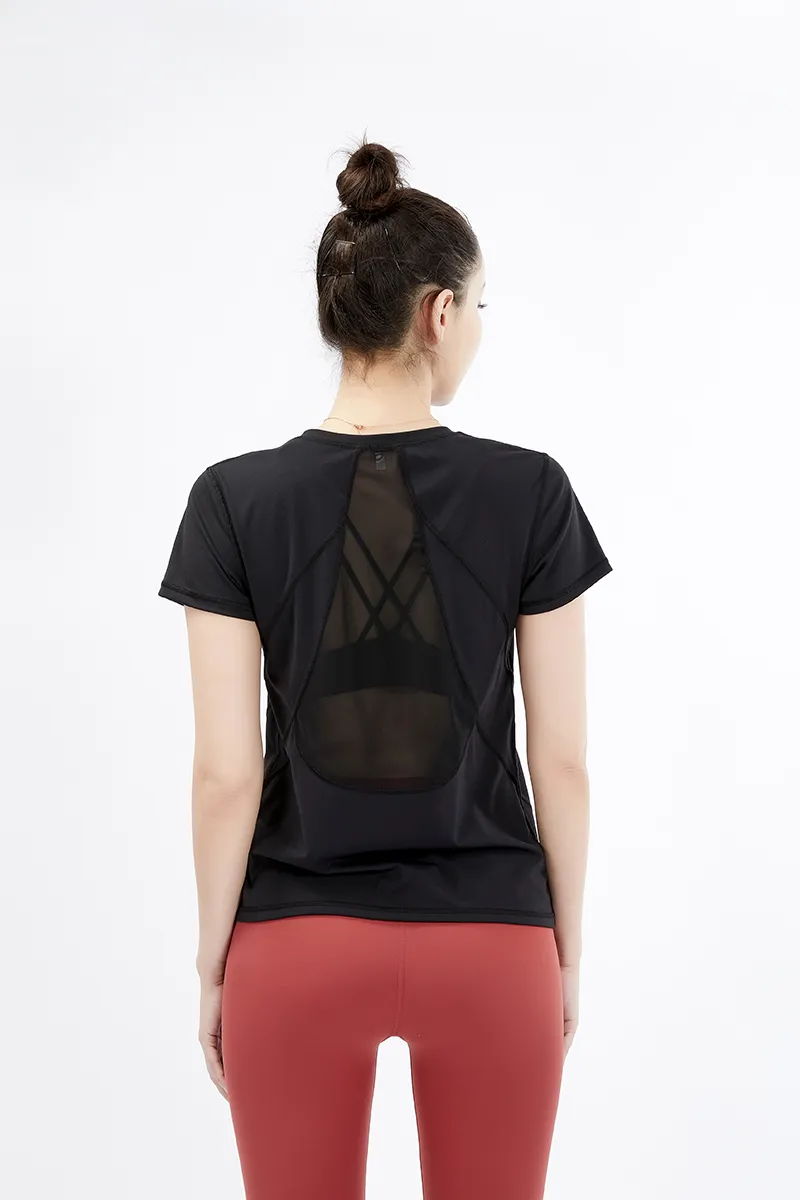 women quick dry sports yoga shirt short sleeve breathable exercises yoga tops gym running fitness tshirts sportswear