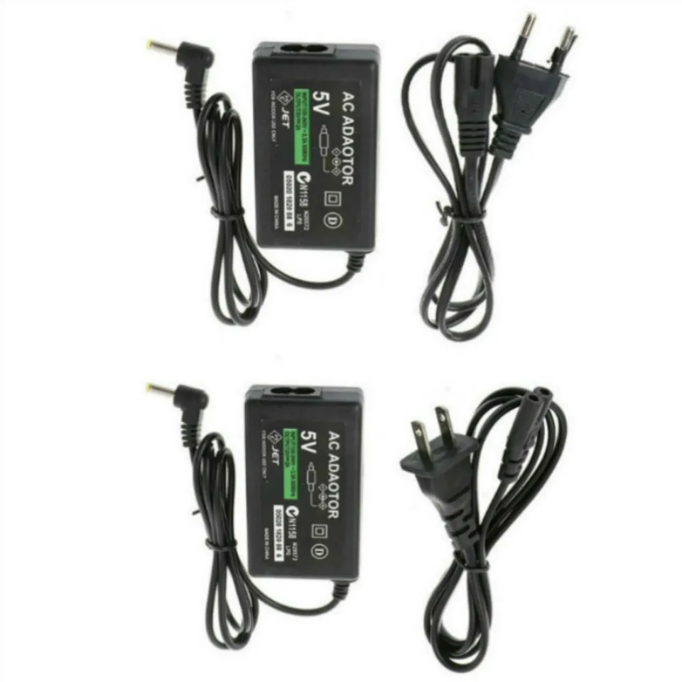 US EU Plug 5V Home Wall Charger Power Supply AC Adapter For Sony PSP 1000 2000 3000 Charging Cord Cable