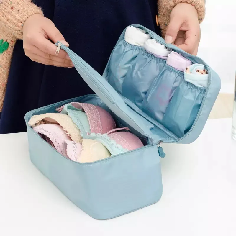 New Travel Bag For Women Luggage Organizer Packing Cube Bra Underwear Storage Bag Travel Wash Cosmetic Bag