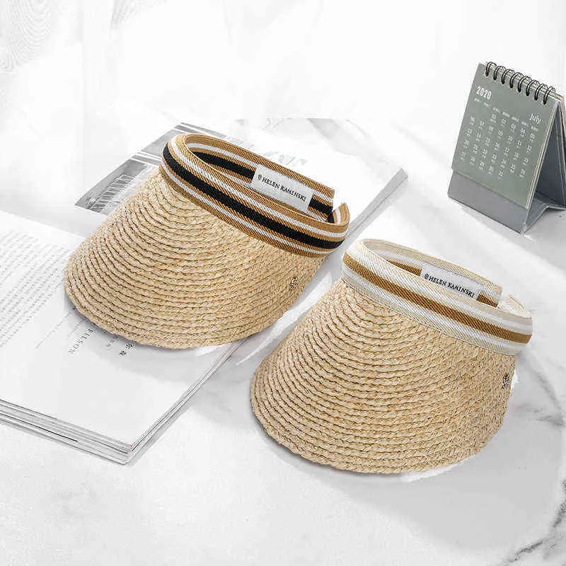 鼻の構造模型 Nxy Sun Hatファッションレディースキャップヘレンデザイナーハンドメイドストロー織りラフィアバイザー白人女性ビーチパナマ新しい旅行キャップ0212 先着オリ特付 Fashion Accessories Scarves Gloves Hats Laderach