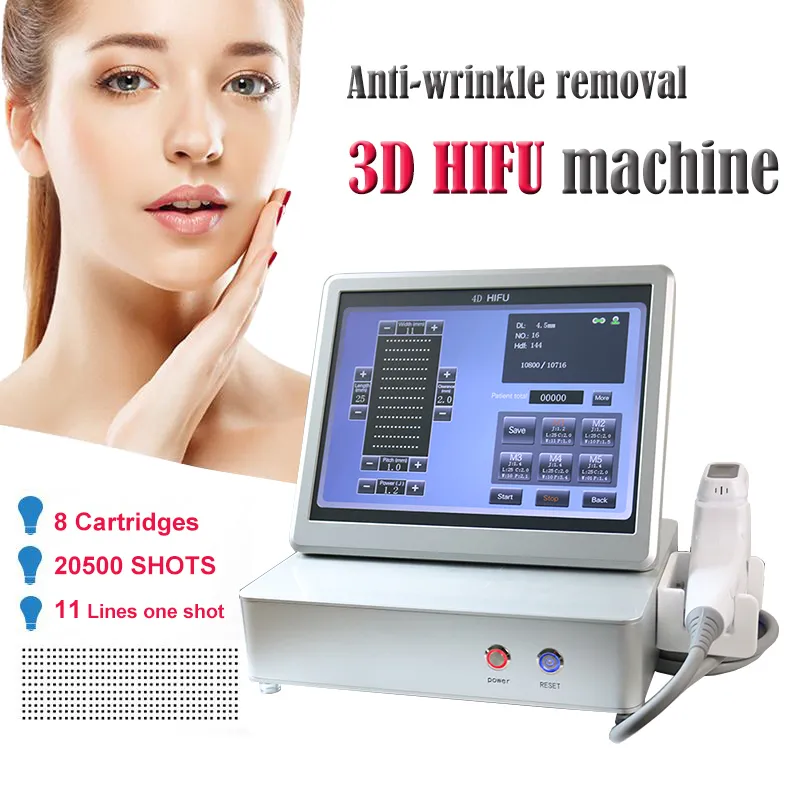 Hot Face Lifting Beauty Equipment Wrinkle Removal Body Slimming 20500 Shots 3D Hifu Patron