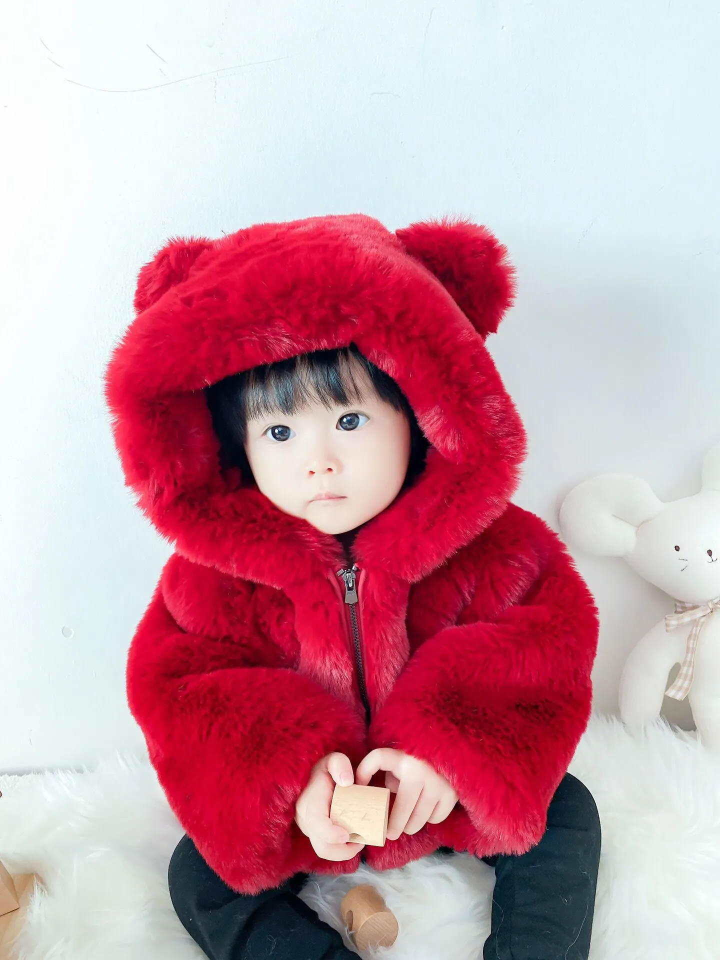 Winter Coat Hoodie Jacket For Baby Girl Autumn Winter Long Coat