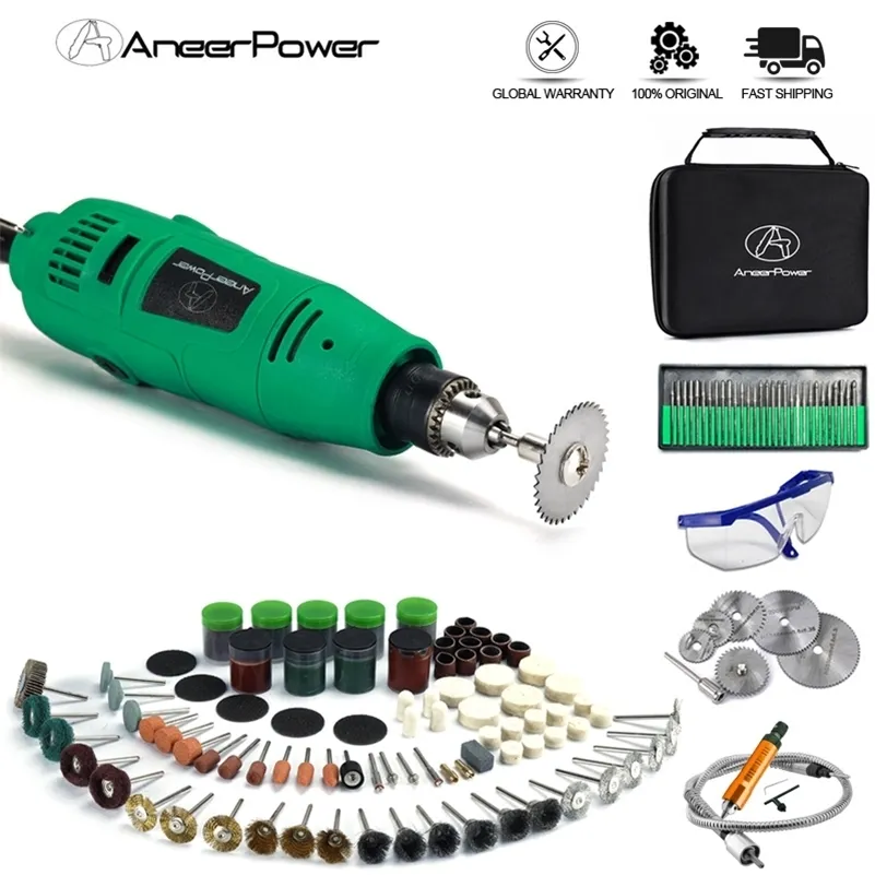 Ny stil 260W Rotary Tool Electric Drill Dremel Mini Diy Gravering Polering Grinder Maskin Borrning Slipning Shaping Smycken 201225