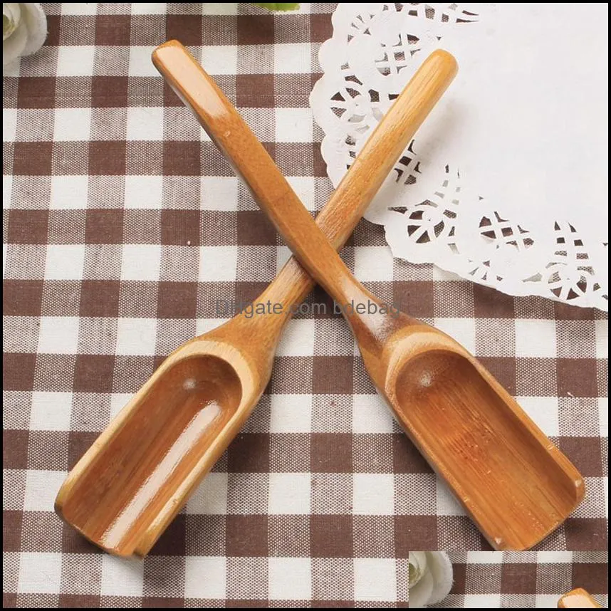 bamboo tea scoop spoon tea tool coffee spoon handy tools Coffee Tea Leaves Spoon Holder KKA7111