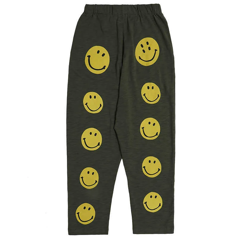 Pantalones para hombre Pasar el nivel de prueba marca de marea Kapital Hirata Hehong cara sonriente pantalones finos sueltos con cordones casuales