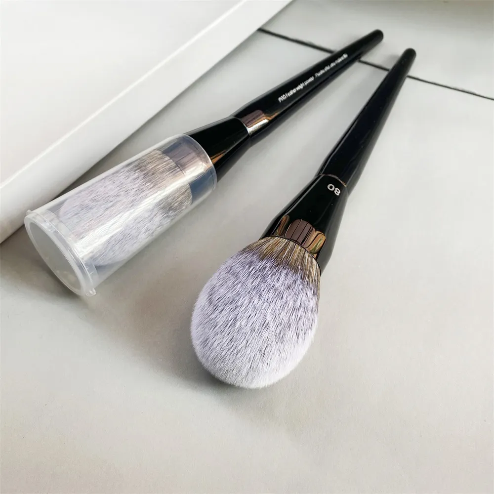 Black Pro Bronzer Brush # 80 - إضافي كبير جولة القبة الناعمة الطائرات