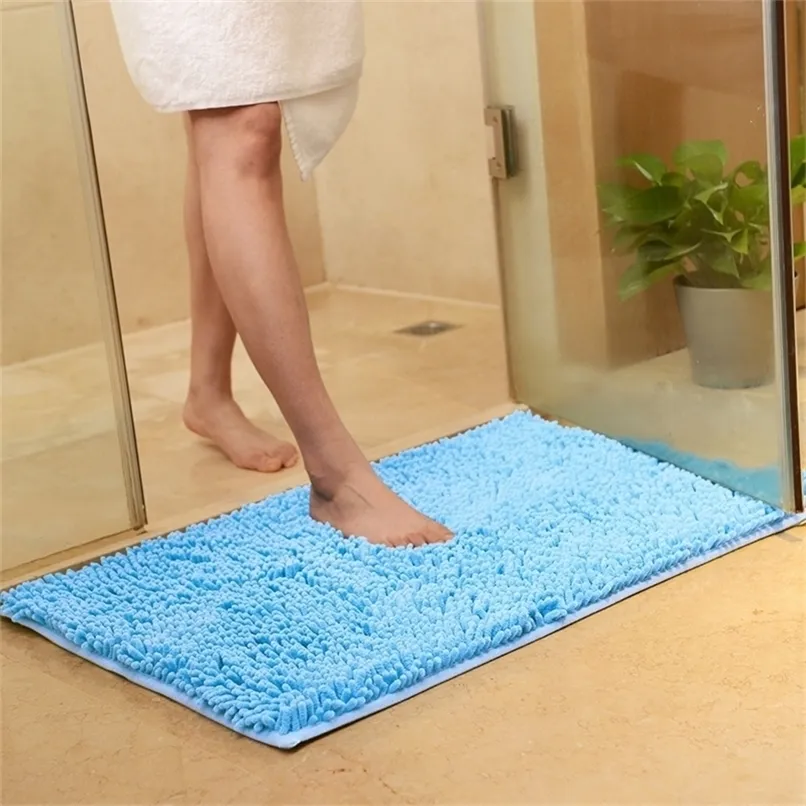 Высококачественный коврик для ванны нескользящая открытый душ S и S Chenille Room Room Дверь 220301