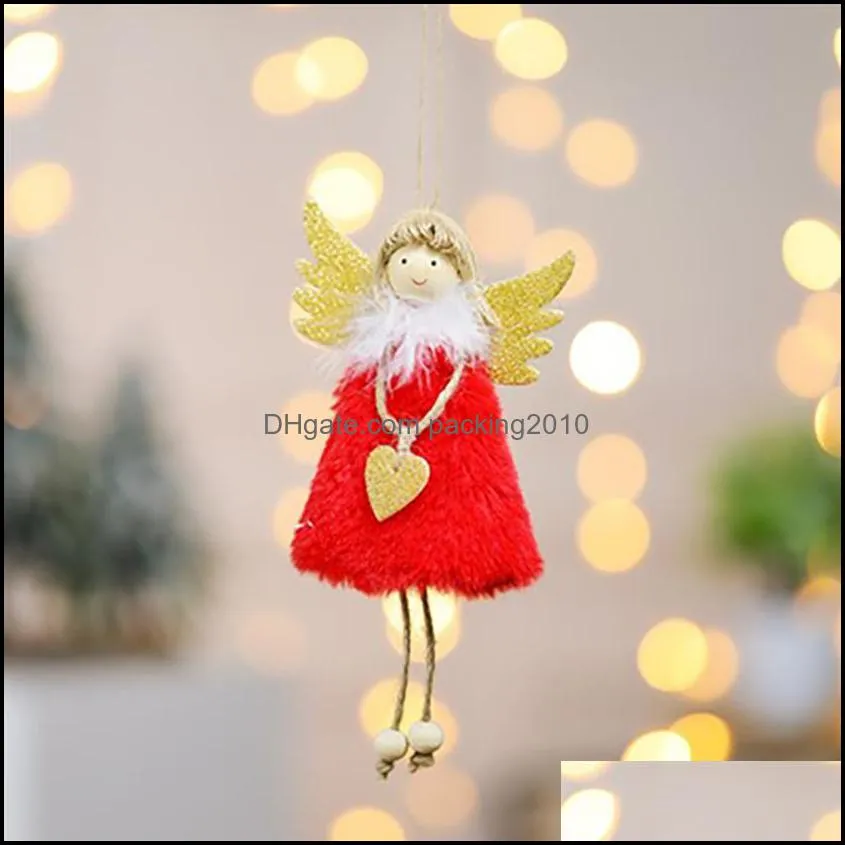 Xmas Tree Pendant Ornaments New Year Gifts Christmas Angel Dolls Christmas Decoration For Homea26a03236J