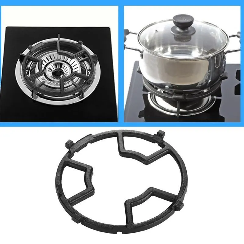 1PC Cast Iron Wok Pan Support Rack Stand for Burner Gas Stove Hobs Cooker Home Cookware Accessories 201124