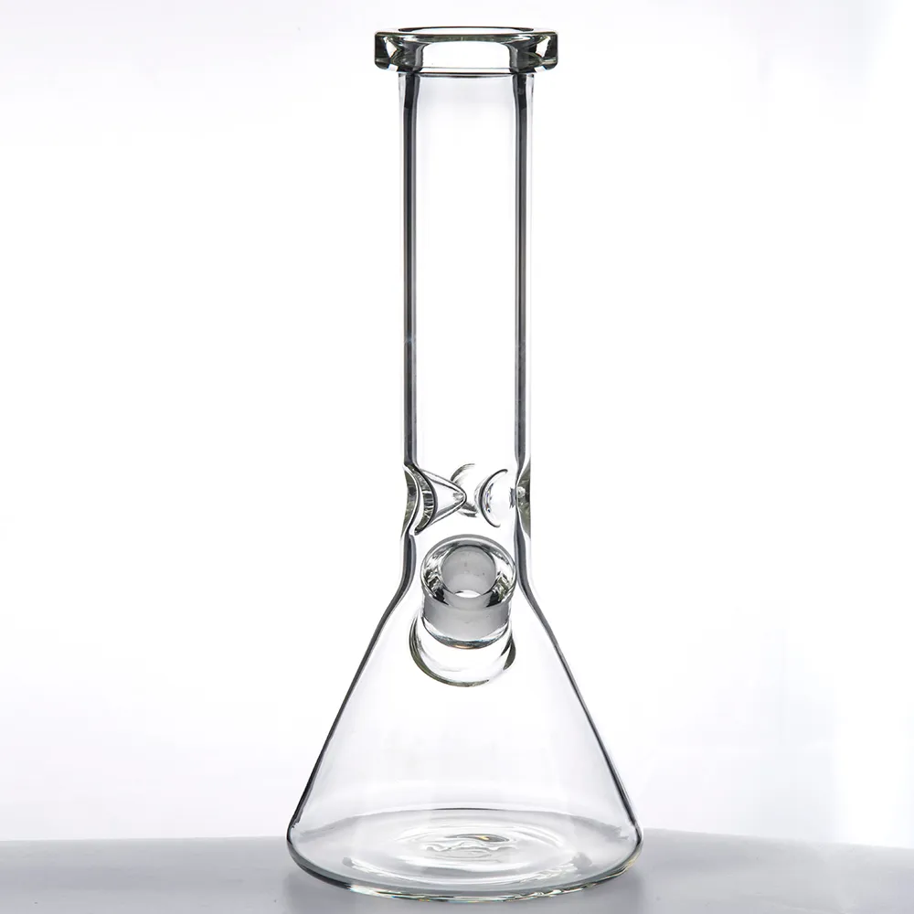 12.4" Hookahs Glass Bong Water Pipe + Free Downstem Bowl Dab Oil Rigs Bongs Pipes Smoking Beaker Base Perc 983