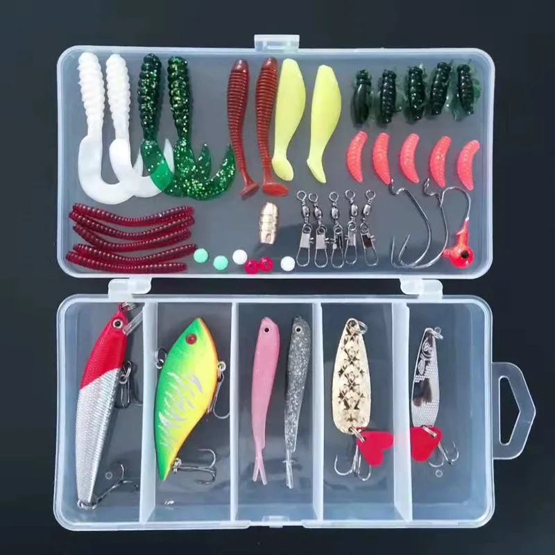 Freshwater Fishing Tackle Box With Tackle Included Frog Micro Fishing  Lures, Spoons, Pencil Bait, And Grassh3033 From Ai804, $15