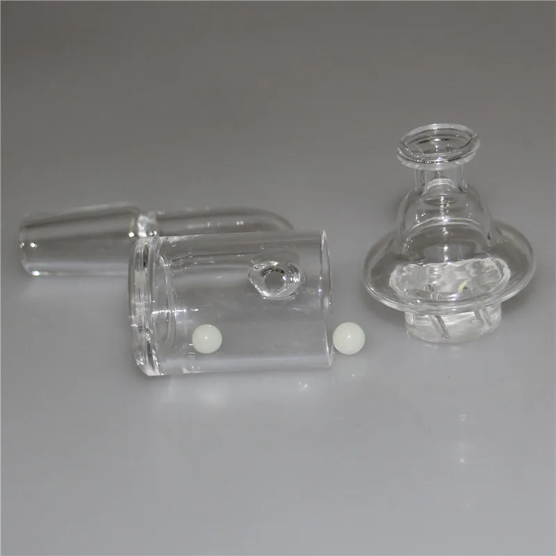 2021 Rökning Quartz Banger med Carb Cap 10mm 14mm 18mm Man Kvinna Kvarts Naglar För Glas Vatten Bongs DAB Riggar