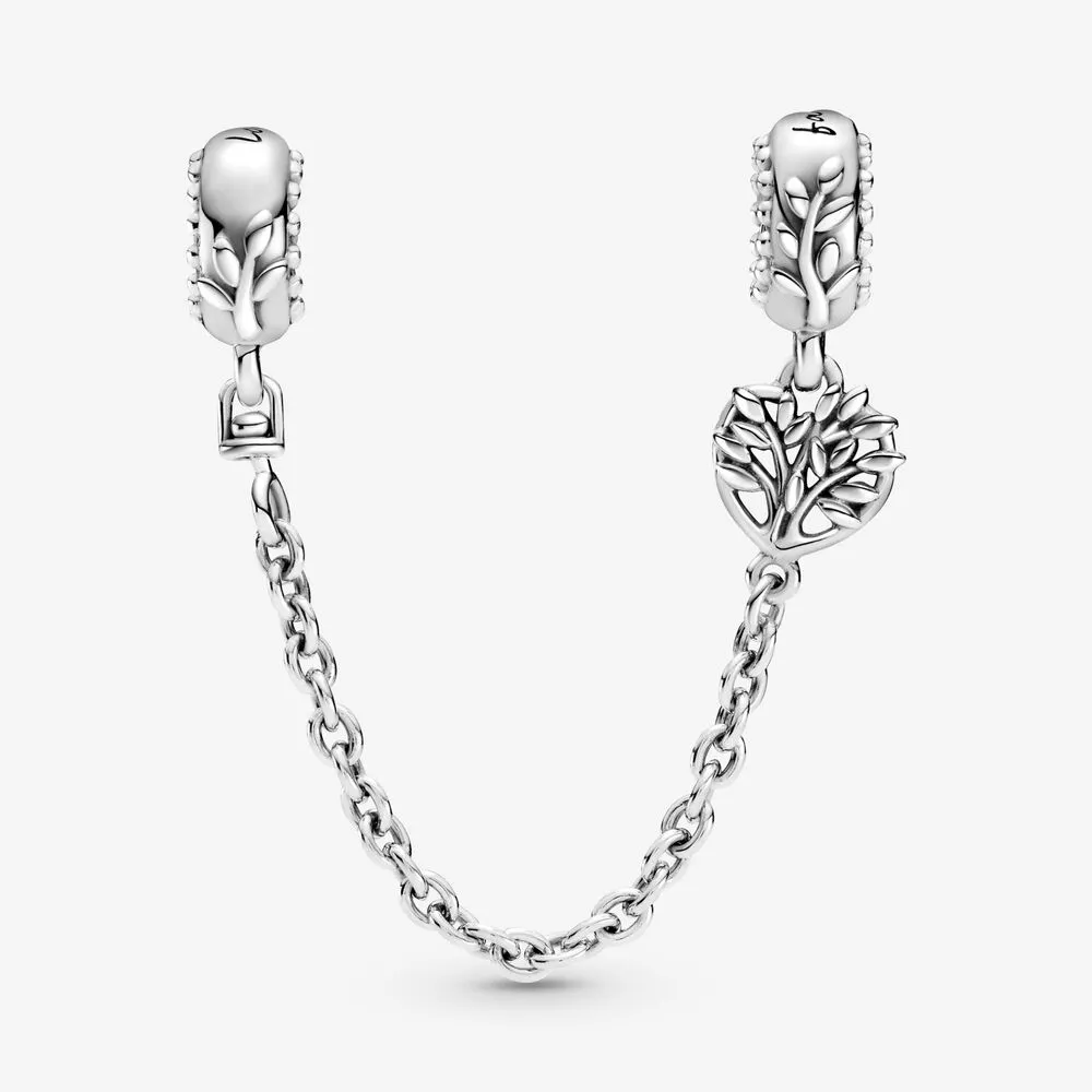 100 ٪ 925 Sterling Silver Heart Family Safety Chair charms تتناسب مع سوار السحر الأوروبي الأصلي