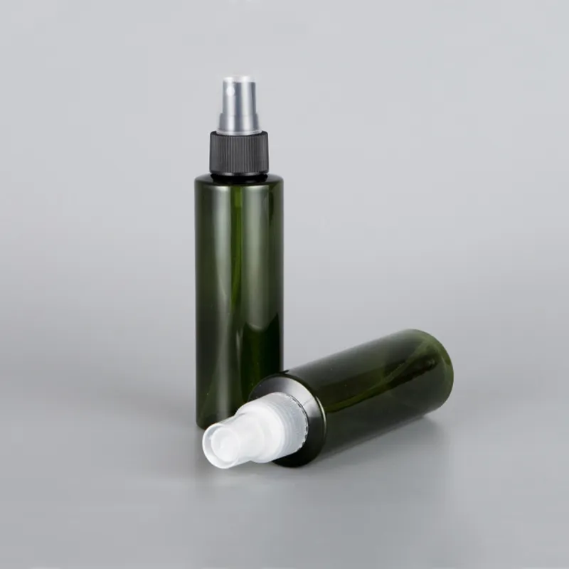 150ml x 36 Svartaktig grön plastsprayflaska Refillerbar 150cc Parfym Pet Atomizer Tomma containermakeupverktyg