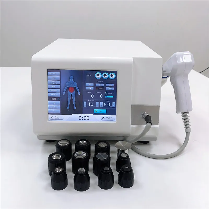 Portable Pneumatic Projectwave Therapy Machine для лечения ED ESWT Оборудование для медицинской ударной волны Физиотерапия