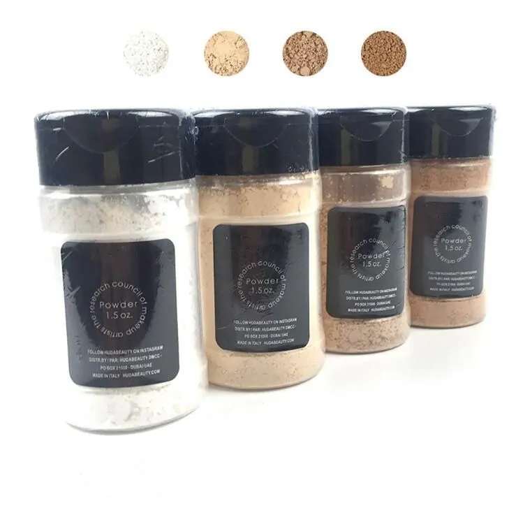 Nieuw make-uppoeder 1,5 oz. Wit en zacht bruin 2 kleuren schoonheid gezicht instellen poeder