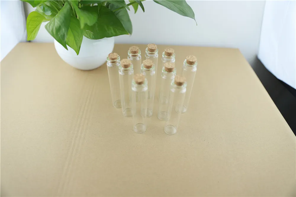 50pcsLot 22100mm 25ml Storage Glass Bottles With Cork Stopper Crafts Tiny stash Jars container Glass Jar Mini Bottle Gift (5)