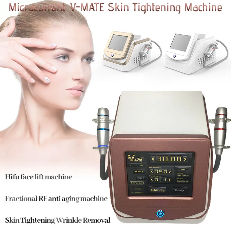 Portable 2 in 1 Hifu Face Lifting Beauty Slimming Machine V-max Skin Rejuvenation Wrinkle Removal Equipment