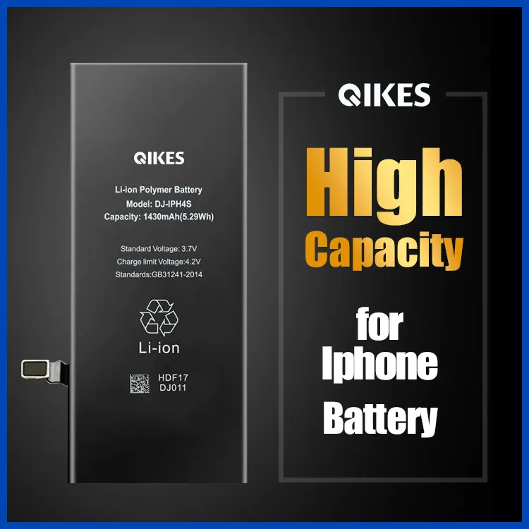 Högkapacitetsbatteri för iPhone 6 6g 6s 7 8 Plus X XS Max 11 Pro Max Batarya Replacement Real Capacity Mobiltelefon Bateria för iPhone Bat