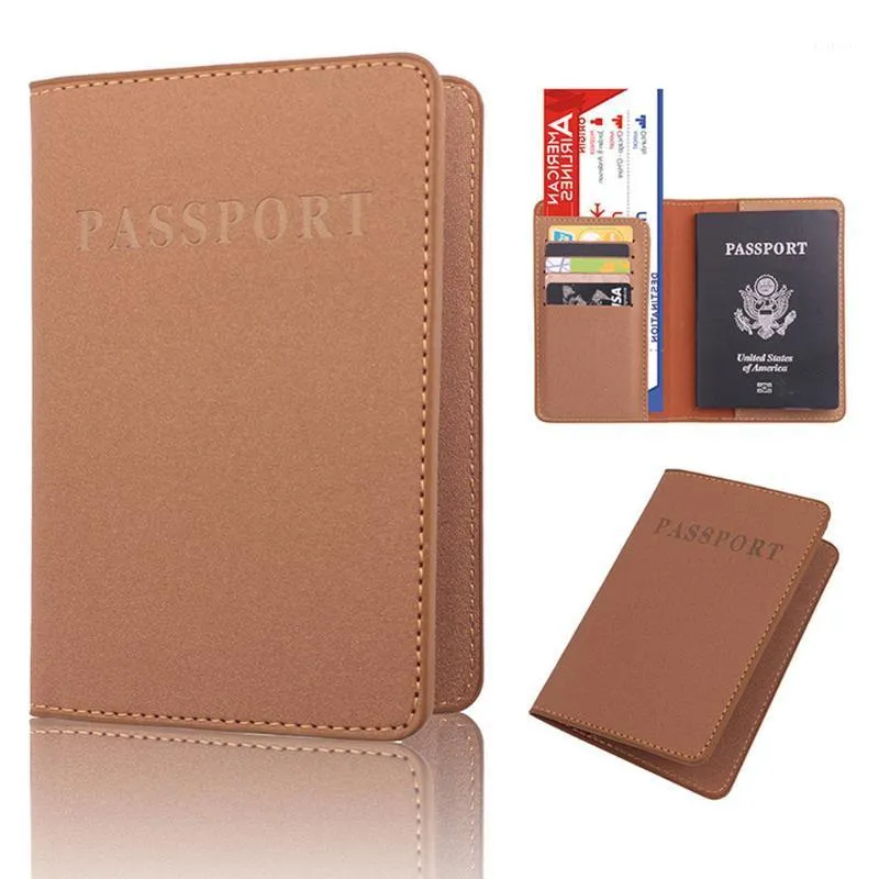 Card Holders Unisex Passport Cover Bright Surface Certificate Bag Nubuck Leather On The Package Travel Bag1