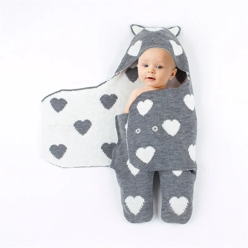Cobertores de bebê recém-nascido algodão embutindo cobertor macio muro de malha swaddle crianças toalha de banho bebê criança roupa de cama lj201014