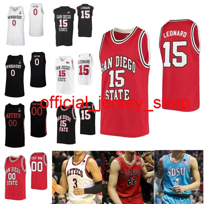 Personalizado San Diego State Astecs College Basquete Jerseys Mens Trey Pulliam Matt Mitchell Caleb Jared Barnett Joel Mensah Costurado