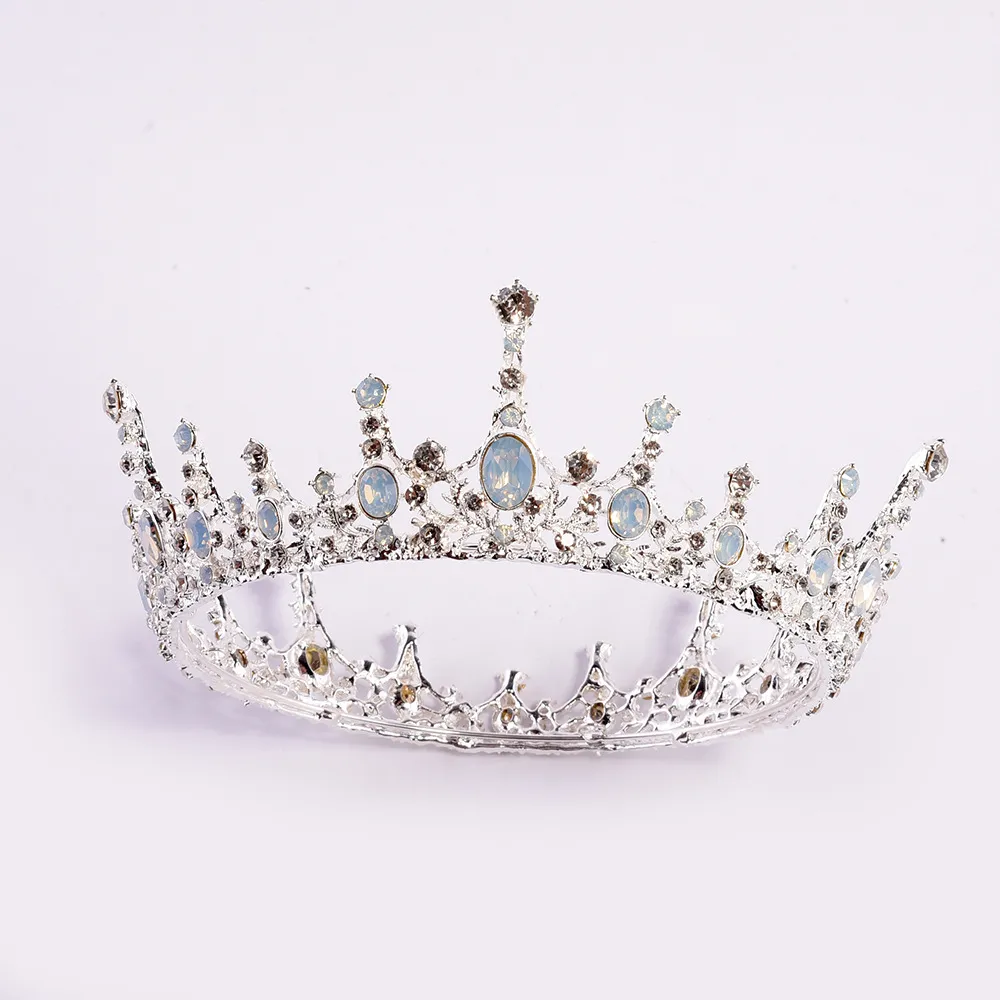 2021 nuovi splendidi cristalli bianchi argento da sposa completi diademi e corone accessori per diademi da sposa corone di diademi da sposa barocchi vintage 12144