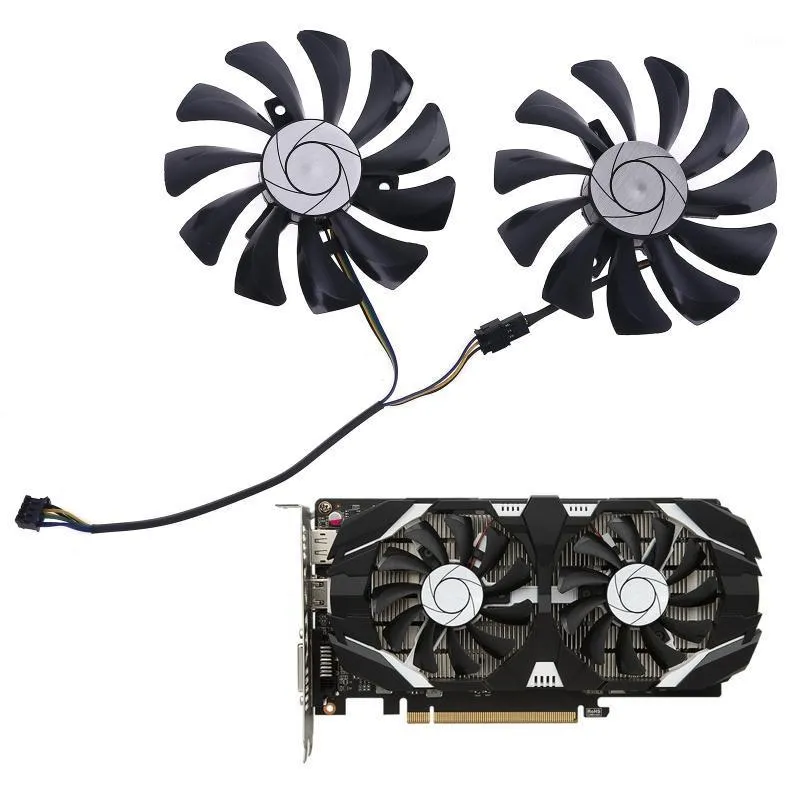 1 paire 85 mm HA9010H12F-Z 4pin Foller Fablot de ventilateur pour MSI GTX 1060 OC 6G GTX U4LD1