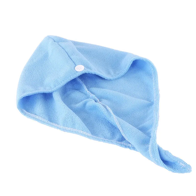 Serviette pour cheveux secs Microfibre Caps pour cheveux secs Doux et confortable Lady Bonnets de bain Envelopper individuellement Bonnet de douche rapide T1I3100