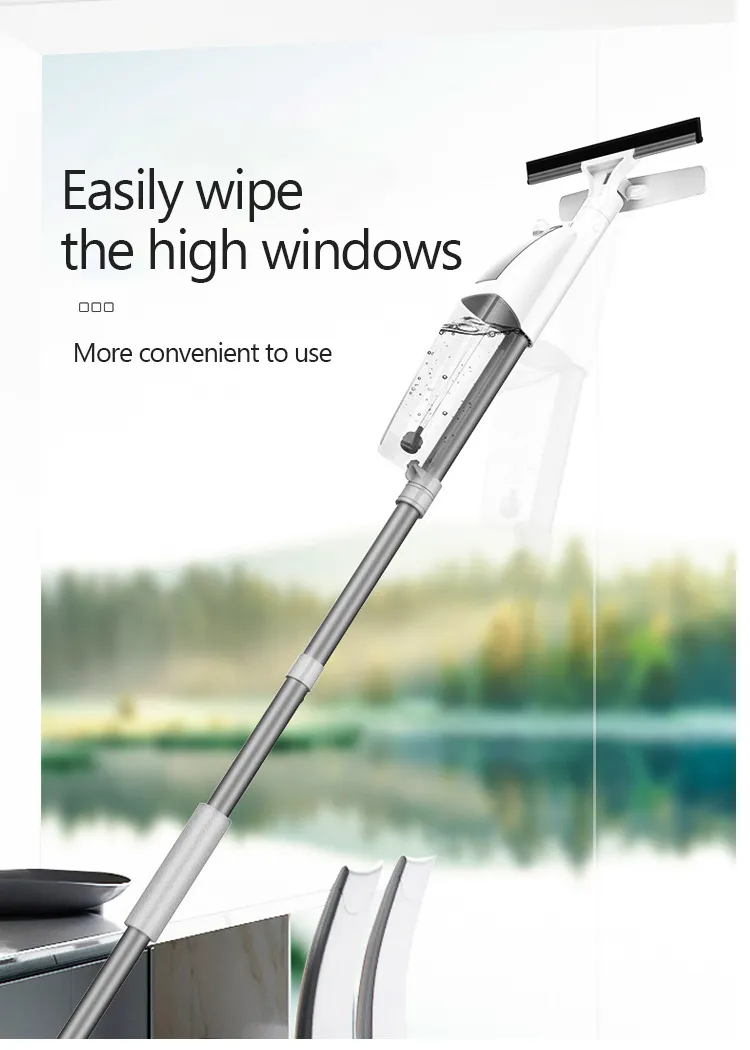 GUANYAO Aluminum Glass Cleaning Brush: Water Spray Window Cleaner With Long  Handle Wiper, Cloth Combo & Silicone Blade From Cong09, $24.67
