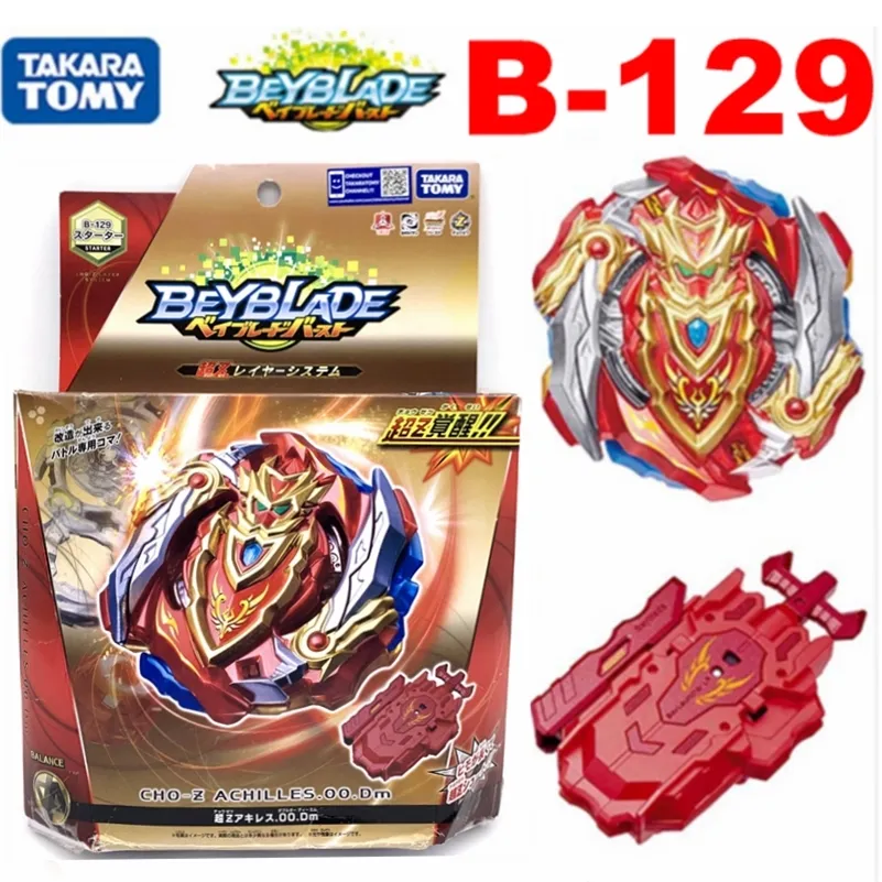 Originele Takara Tomy Beyblade Burst B-129 Cho-Z Achilles.00.dm B129 Starter met Launcher 201217