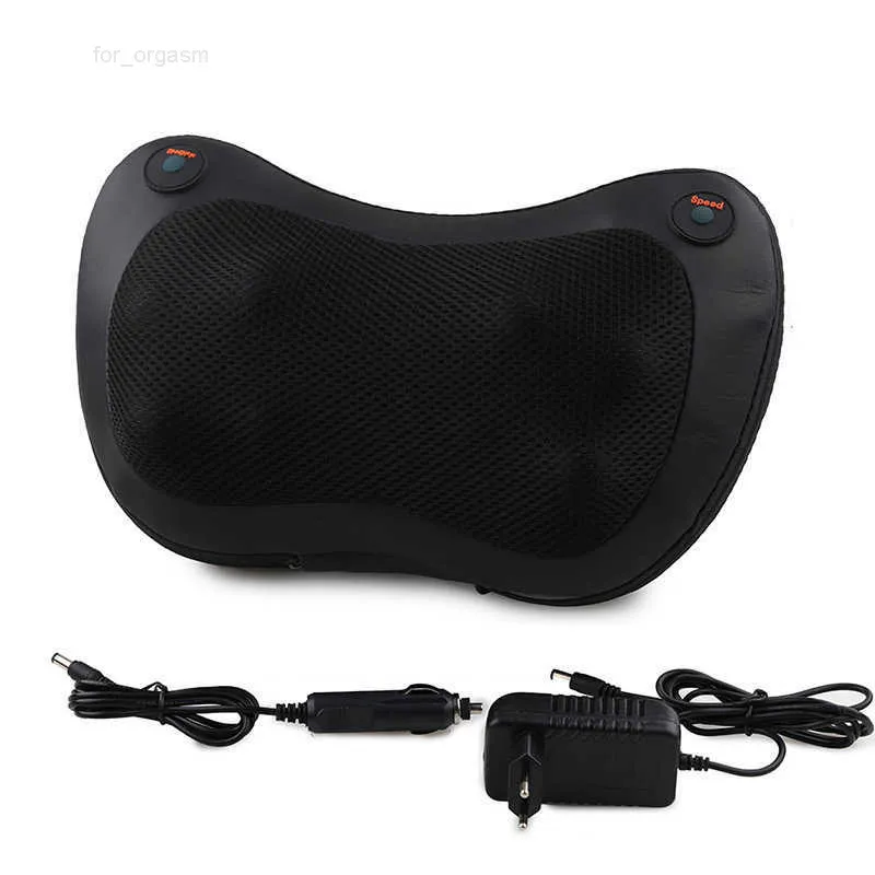 2022Massage Pillow Vibrator Relaxation Electric Neck Shoulder Back Heating Kneading Infrared therapy Massage Pillow Q0519