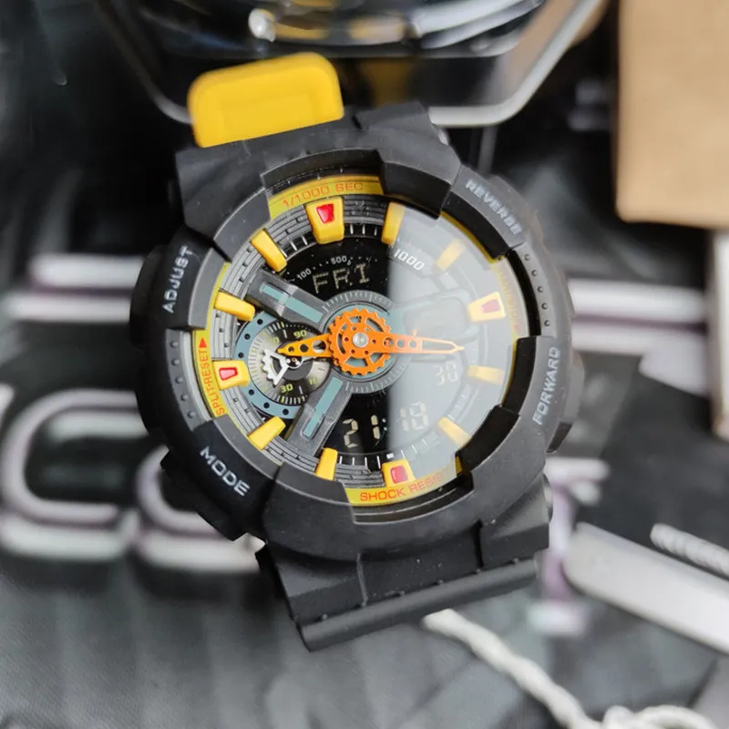 販売男性ショックウォッチアウトドアスポーツスタイルのデザイナーウォッチ多機能エレクトロニクス腕時計リロジェhombre2966
