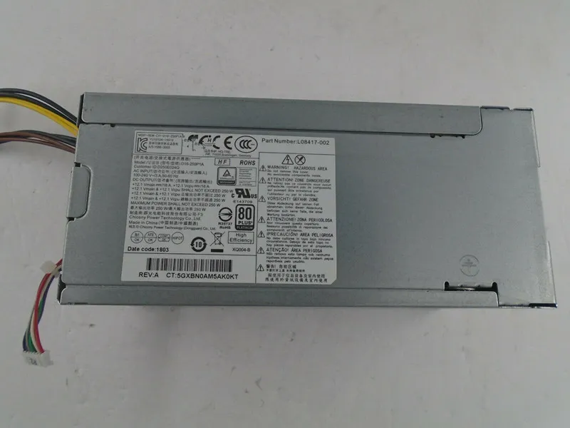 Original para HP Prodesk 400 600 800 G3 G4 Fonte de alimentação 250W D16-250P1A PCH022 L08417-002 Testado completo