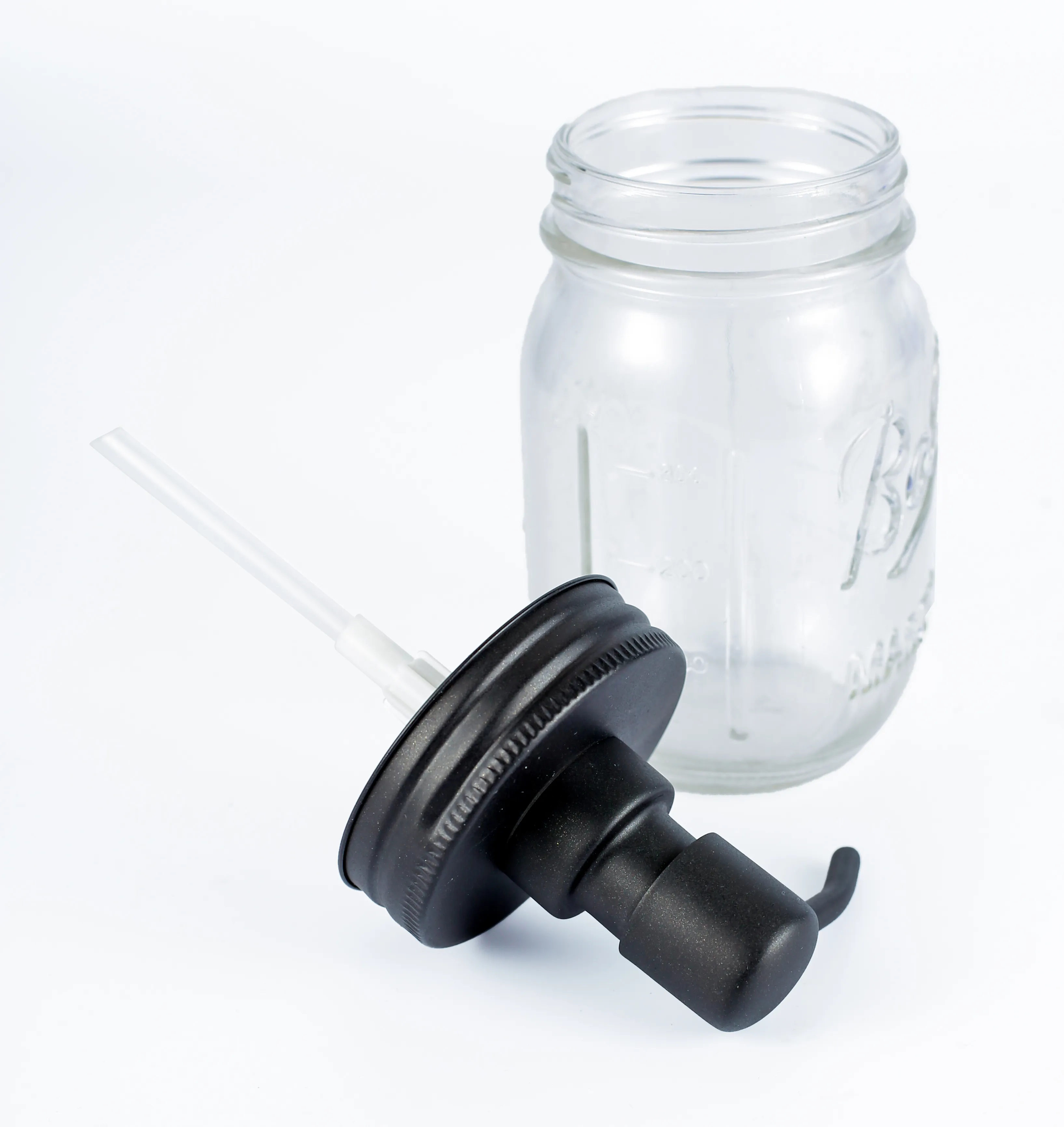 Black Mason Jar Soap Dispenser Rust Proof 304 Stainless Steel Home Decor Liquid Lotion Dispenser Housewarming gifts Jar not included