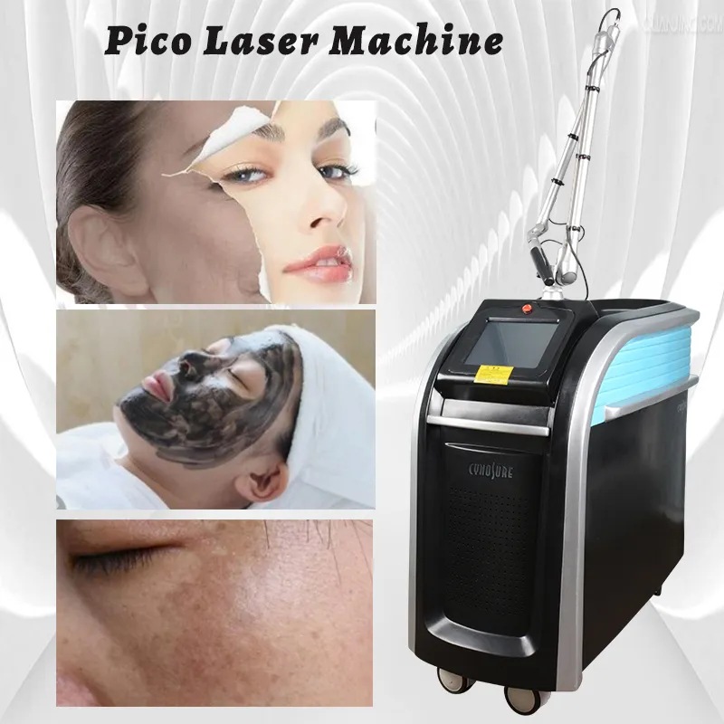 Picoseconde 1064 nm 755nm 532nm q commuté Nd Yag Lazer Pico Laser Tattoo Removal machine