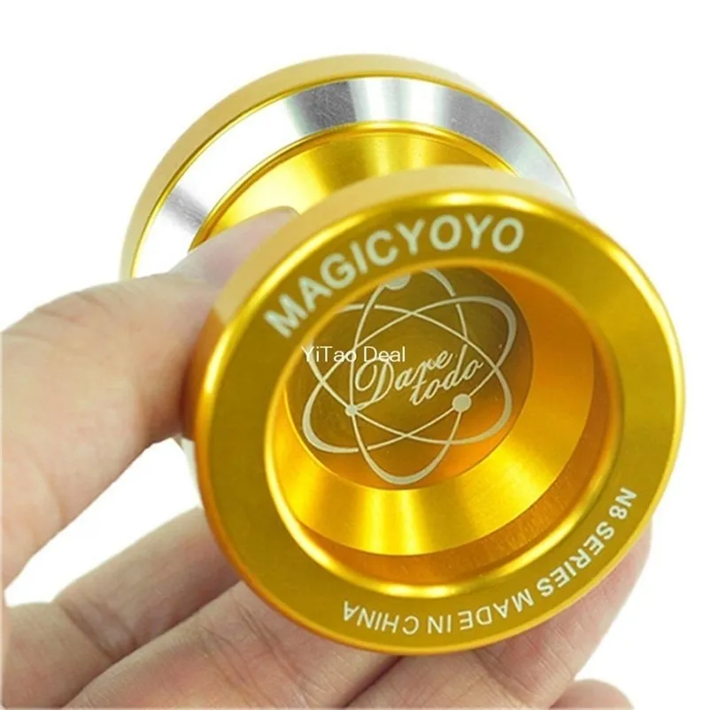 Yoyo Ball Gloden Fashion Magic YoYo N8 Dare To Do Legierung Aluminium Professionelles Yo-Yo Spielzeug 201214