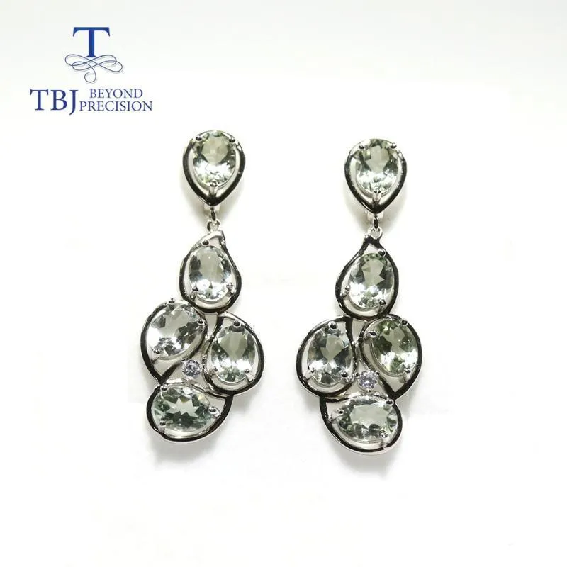 Dangle & Chandelier Tbj 15ct Green Amethyst Gemstone Big Party Clasp Earring 925 Sterling Luxury Jewelry Anniversay Wedding Gift For Women1