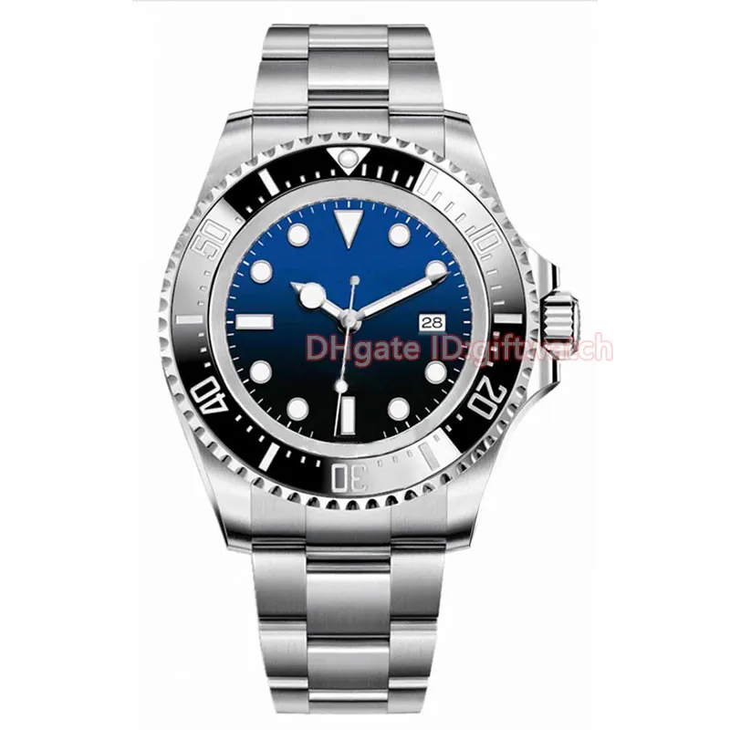 腕時計自動機械式時計男性用腕時計シルバーストラップ 44 ミリメートルファッション腕時計生活防水ステンレス鋼モントレデラックス折りたたみバックル