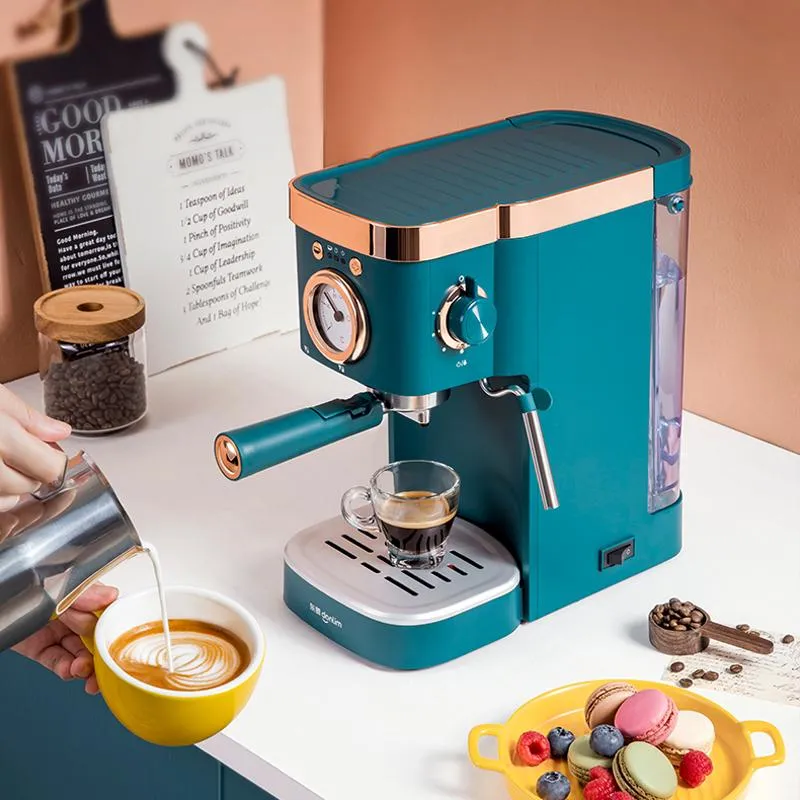 Cafetière Mini cafetière électrique Goutte à Goutte Domestique théière de  Brassage Semi-Automatique Machine à café américaine Expresso Machine à café