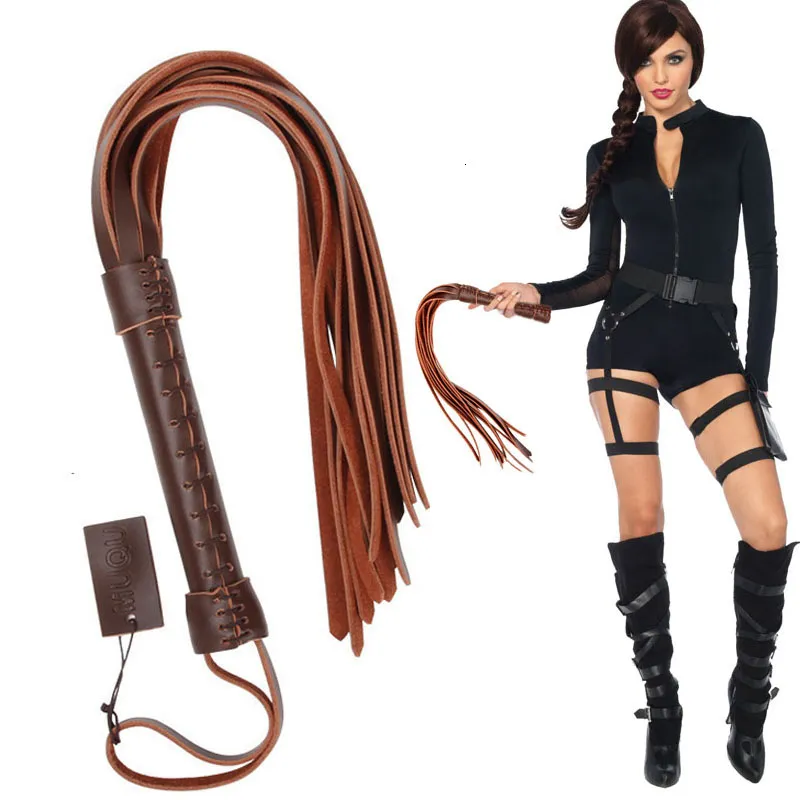 Pagaie SM avec pointes, cuir érotique bondage flogger fouet fessée sex toy pour couples couples fétiche cosplay