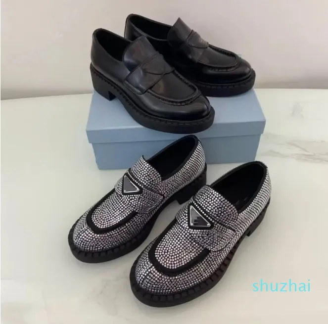 2022 dress shoes are full of diamonds bling crystal shoes sequined suede with imitation