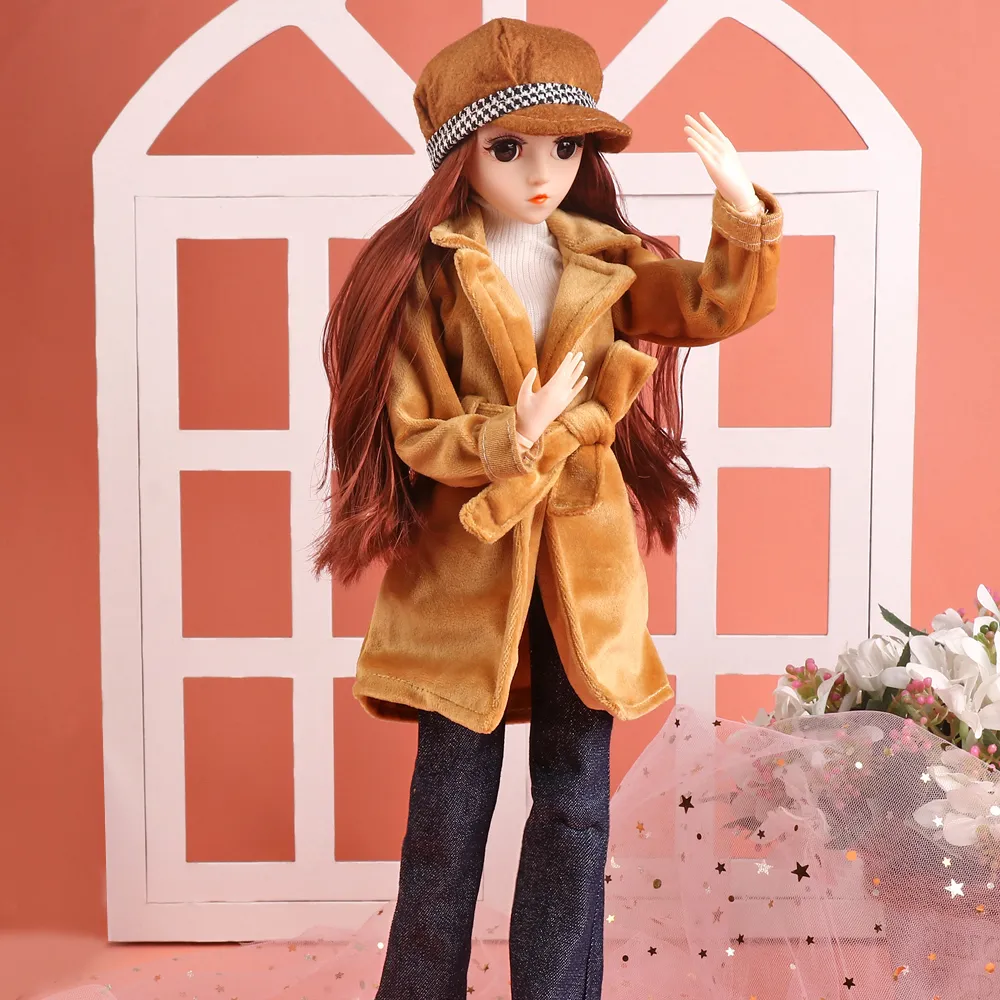 Roupas de boneca BJD para menina grande, Vestido bonito delicado, 1/6, 1/4, 1 conjunto, 1 conjunto
