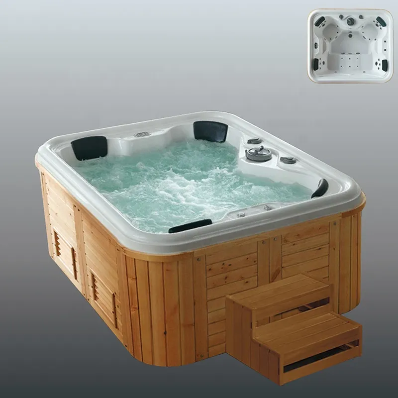 Japanese SSWW Hydro Bubble 150 Full HD Luxury Outdoor Spa Acrylic Bath Tub Electronic Corner Massage Design Bathtub294G