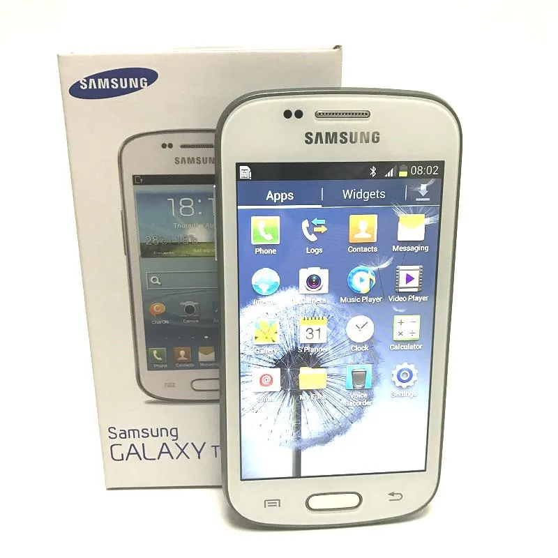 Original Renoverad Samsung S7572 Galaxy Trend Duos II GSM 3G A 4,0 INCH SCREEN Android 4.1 Wifi GPS Dual Core Unlocked