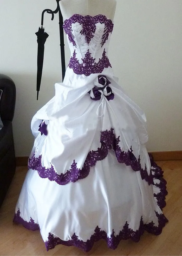 HugeDomains.com | Purple wedding dress, Purple wedding gown, Red wedding  dresses