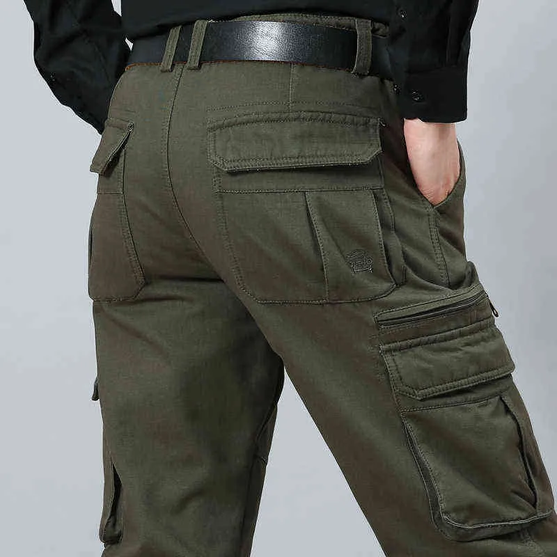 Nya Casual Tactical Pants Male Camo Jogger Plus Storlek 48 Bomull Byxor Många Pocket Militär Stil ArmyGreen Mäns lastbyxor H1223