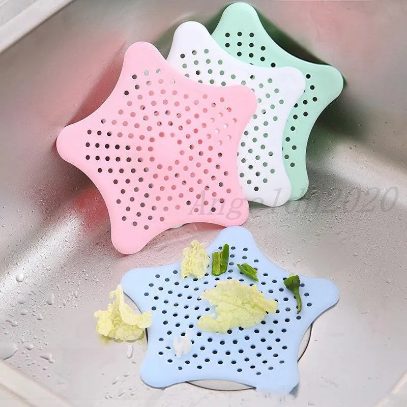 Kitchen Bathroom Toilet Silicone Sink Drain Filter Bathtub Drain Hole Filter Trap Sink Strainer Hair Catcher Stopper Shower